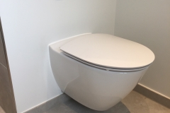 wall-hung toilet bowl with built-in cistern / væghængt toilet med indbygget cisterne
